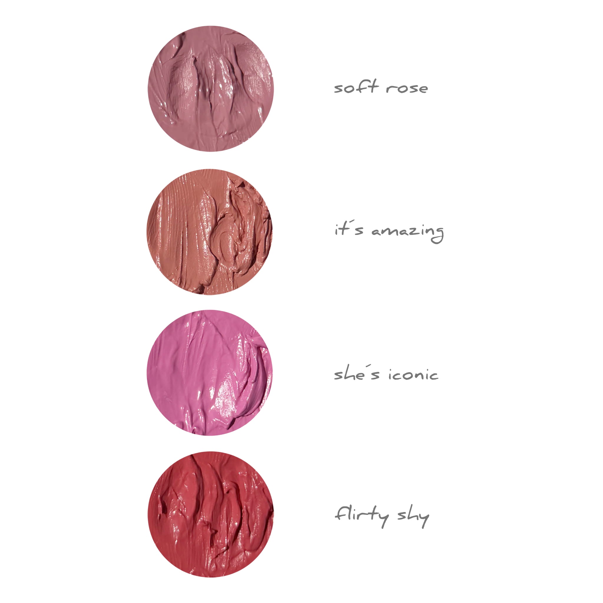glossy cream blush